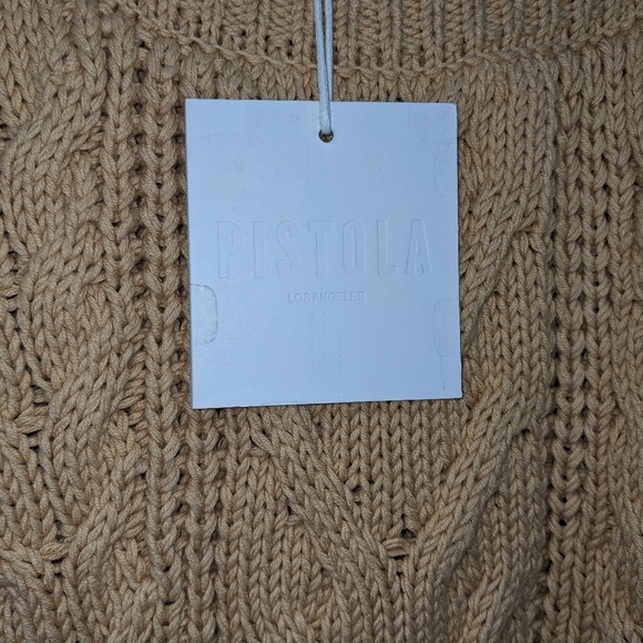 NWT Pistola LA Cotton Knit Cropped Honey Shrug Sweater Size Small - Picture 3 of 12